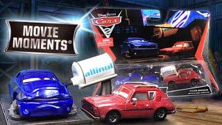 Cars 2 Damaged Rod 'Torque' Redline w/ Boots & Tyler Gremlin w/ Allinol Canister Diecast Review