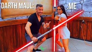 DARTH MAUL Gave Me a LIGHTSABER LESSON!! (Meeting Ray Park)