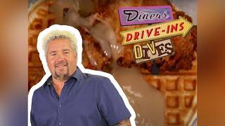 Guy Fieri Eats Fried Chicken and Waffles | Diners, Drive-Ins and Dives | Food Network