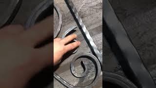Кованый Козырек над входной дверью. Сборка.