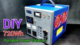 DIY Portable Power Station 720Wh - LiFePO4 battery 12v 60Ah