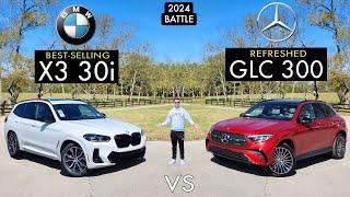 GERMAN RIVALS! -- 2024 BMW X3 vs. 2024 Mercedes GLC 300: Comparison