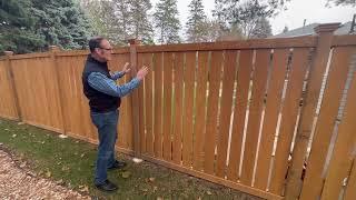 Semi Private Cedar Fence by Midwest Fence