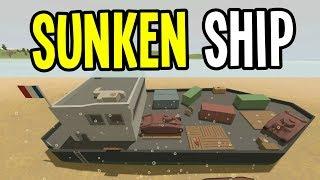 EXPLORING a SUNKEN WWII SHIP - Unturned France Map Playthrough - Ep. 9