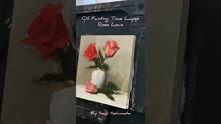 Oil Painting Time Lapse “Rose Love“ #oilpainting #allaprima #shorts #rosepainting #howtopaintrose