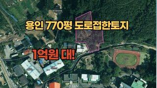 [부동산경매] 토지경매, 용인도로접한 토지 770평이 1억원대!