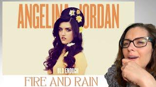 LucieV Reacts to Angelina Jordan - Fire And Rain (Visualizer)