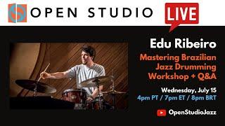 Mastering Brazilian Jazz Drumming: Workshop + Q&A with Edu Ribeiro