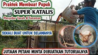 PRAKTEK MEMBUAT PUPUK KATALIS || cukup sekali buat untuk selamanya