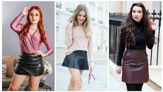 Top 40 fantastic and adorable first class Mini Leather Skirt design for ladies 2024