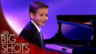 Brandon takes on Billy Joel's Piano Man | Little Big Shots USA