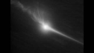 Comet Lulin - massive flow of material from nucleus