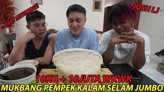 MUKBANG PEMPEK JUMBO KAPAL SELAM 10KG! 10 JUTA! WKWKWKW FEAT ANTIMAGE LJ!