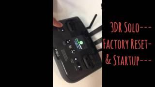 3DR Solo Factory Reset & Initial Setup