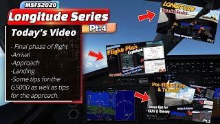 Msfs2020:Cessna Longitude Mastering the g3000/g5000 Arrival & ILS Approach *Time stamped* Pt.4
