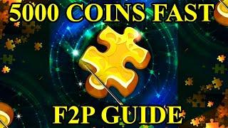 MAGIC JIGSAW PUZZLES 5000 COINS OR HIGHER FAST, F2P GUIDE