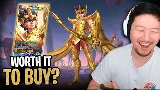 Worth it to buy? How much is Badang New Skin Saint Seiya? Review and Gameplay | Mobile Legends