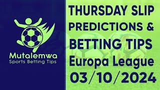 FOOTBALL PREDICTIONS TODAY 03/10/2024 PREDICTIONS TODAY | BETTING TIPS, #betting@sports betting tips