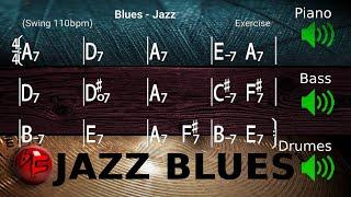 Jazz Blues in A - Jazz Backing Track / Play-along (110bpm)