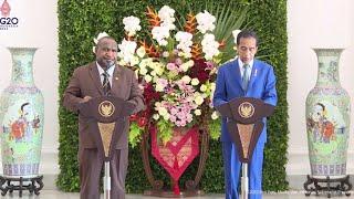 Keterangan Pers Presiden RI & Perdana Menteri Papua Nugini, Istana Bogor, Kamis (31/3)