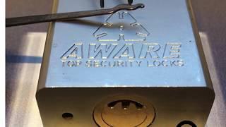  UK Lockpickers How To  Pick The Dimple Smiley Lock Top Aware Security Padlock Under 5 Seconds