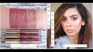 New Stila Shimmer Liquid Lipsticks | Swatches & Review | ChaiTimewithMeesha