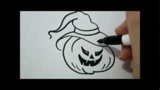 How To Draw Halloween Easy Pumpkin Face