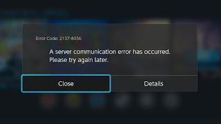 How To FIX Nintendo Switch "A server communication problem has occured"