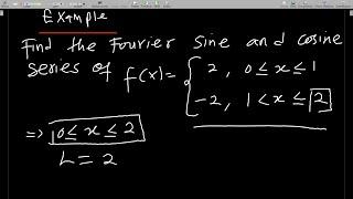 Half Range Fourier sine series and cosine series