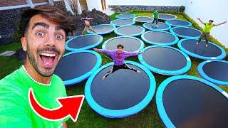 CONVERTI MI CASA EN UN PARQUE DE TRAMPOLINES!