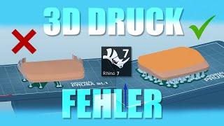 Fehlerhafte Flächenmodellierung 3D Druck - Rhino CAD Normalen reparieren - Maker Space Pforzheim