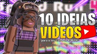 10 IDEIAS de VÍDEOS PARA VOCÊ FAZER no SEU CANAL de ROBLOX! 