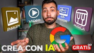 BRUTAL! IA GRATIS e ILIMITADA de Google Crea Imágenes, Vídeos, Editar y Música  Tutorial FÁCIL