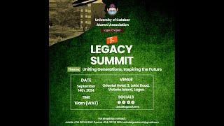 University of Calabar Alumni Association - Lagos Chapter :The  Legacy Summit