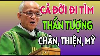 CẢ ĐỜI ĐI TÌM THẦN TƯỢNG MÀ TIÊU CHUẨN LÀ CHÂN, THIỆN , MỸ . CHA PHẠM QUANG HỒNG GIẢNG MỚI NHẤT