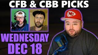 Wednesday Picks with Kyle Kirms | CFB CBB December 18th