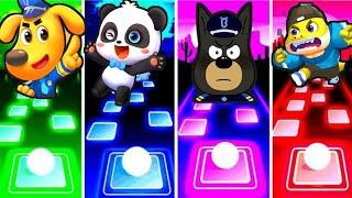 Sheriff Labrador And Babybus Vs Police Officer Vs Bad Guy Broke I Tiles Hop EDM Rush Games   Copy