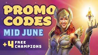 BEST CODES | MID JUNE UPDATE Raid Shadow Legends Promo Codes & 4 FREE Champions