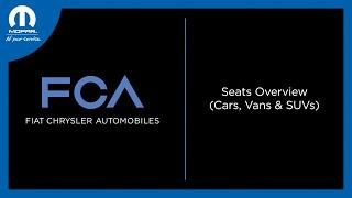 Seats Overview | How To | 2025 Chrysler, Dodge, Jeep, Ram & Fiat Vehicles