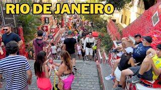 Saturday afternoon through the streets of Rio de Janeiro | Brazil 【4K】2024