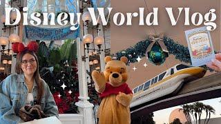 Disney World Vlog ep. 3 - Magic Kingdom & EPCOT Crystal Palace breakfast, park hopping vlog!