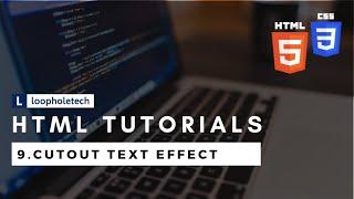 Cutout Text Effect Using Css || Text Effect Tutorial ||