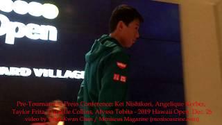 Kei Nishikori, Angelique Kerber, Danielle Collins, Taylor Fritz, Alyssa Tobita: 2019 Hawaii Open