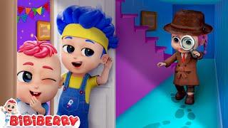 Sibling Play With Toys Song  I Built a Secret Room In House | Kids Songs | Bibiberry Nursery Rhymes
