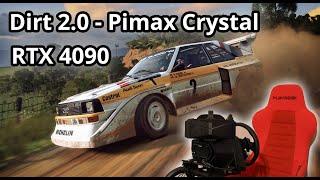 Pimax Crystal  Dirt Rally 2.0 4K in game footage  Audi S1  RTX4090 i9 13900K