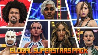 WWE 2K24 - Global Superstars DLC Pack All Entrances, Finishers & Victories | 1440p 60FPS