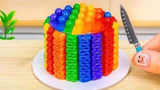 How to Make Rainbow CakeMini Rainbow Chocolate Cake Recipe By Yummy Bakery