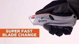 Heavy Duty Retra Knife | GROZ TOOLS