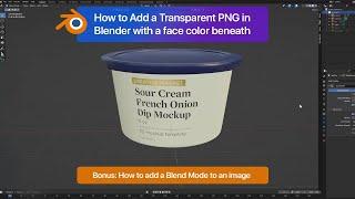 Transparent PNG in Blender with a face color beneath & add a Blend Mode like Photoshop