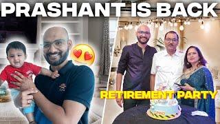 Prashant is back | Retirement party vlog | Albeli Ritu